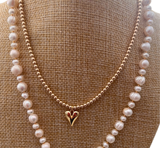 Donna Gold Heart Choker