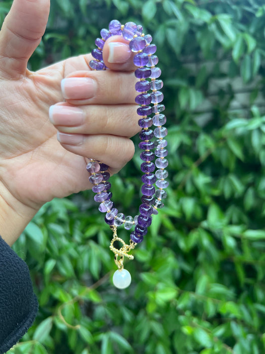 Ana-Maria Ombre Amethyst Necklace