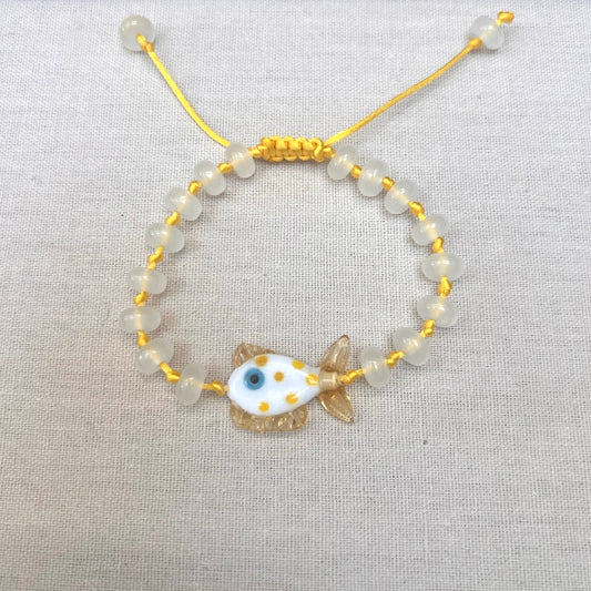 Oshie Chalchedony Fish Bracelet II