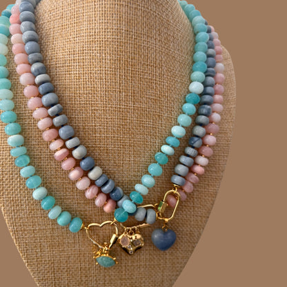 Ana-Maria Aqua Blue Opal Necklace