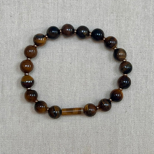Wainscott Tiger’s Eye Beaded Bracelet