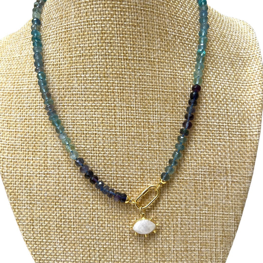 Chelito Ombré Fluorite Necklace