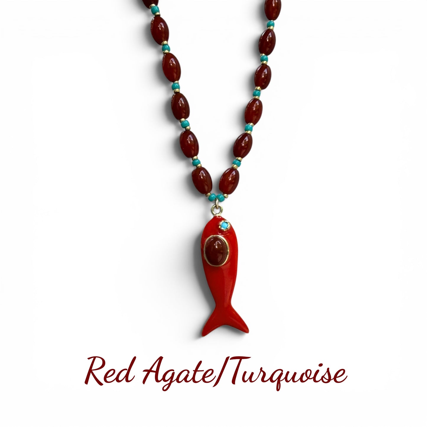 IZZY Beaded Fish Necklace