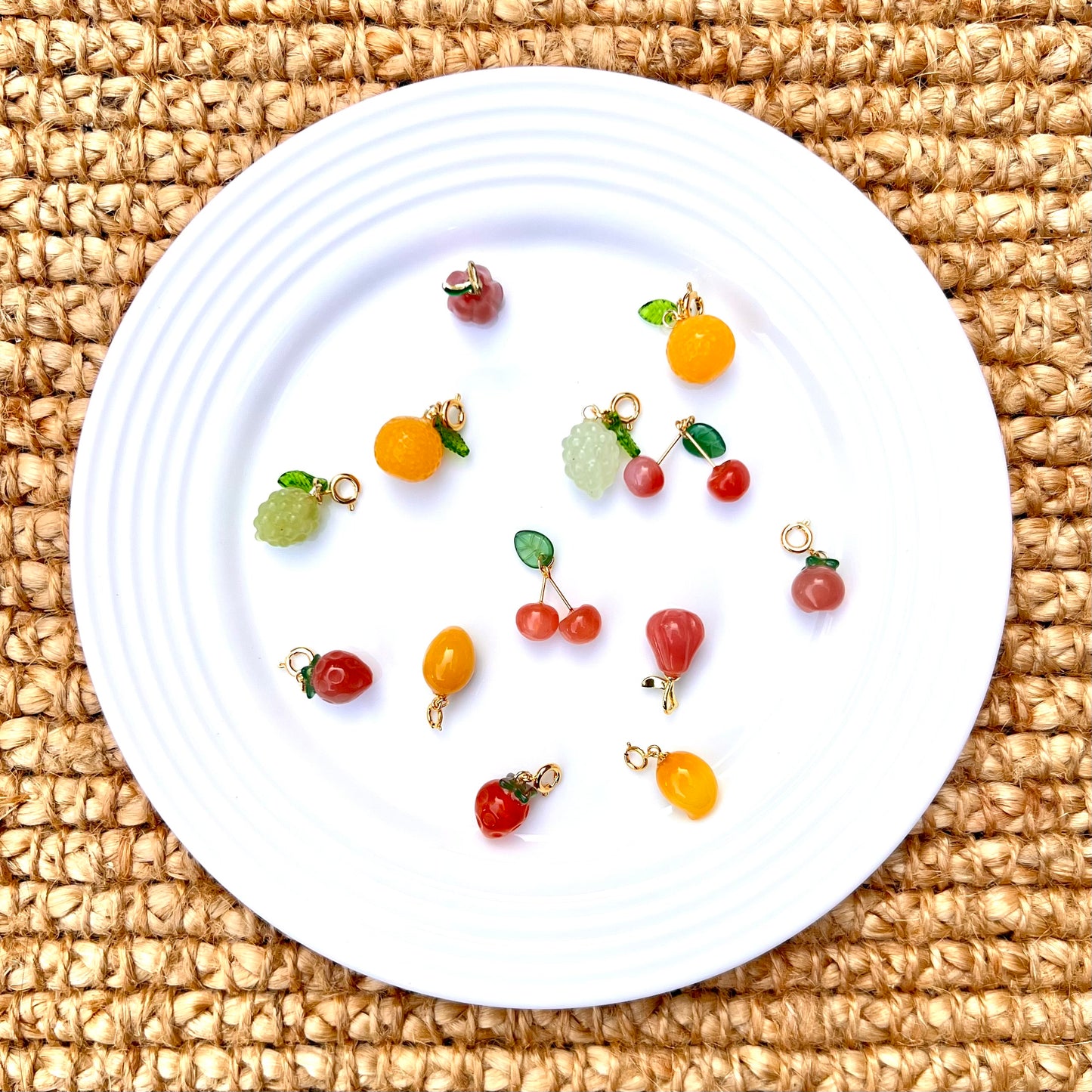 Gemstone Fruit & Flower Charms