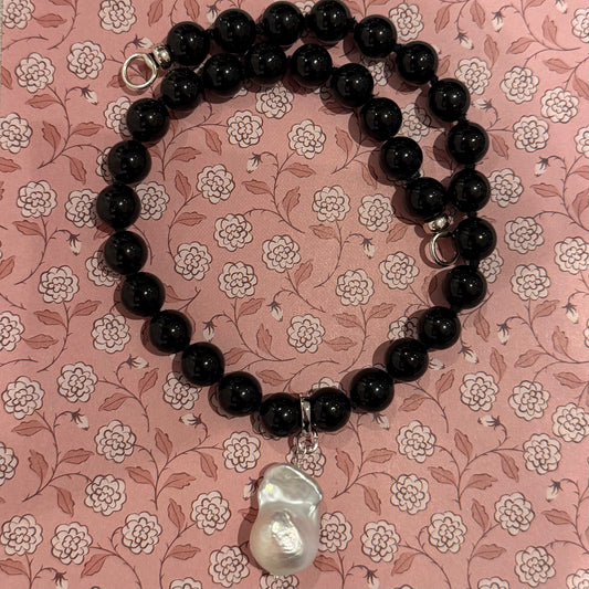 Coco Black Tourmaline Choker: Balance & Grounding