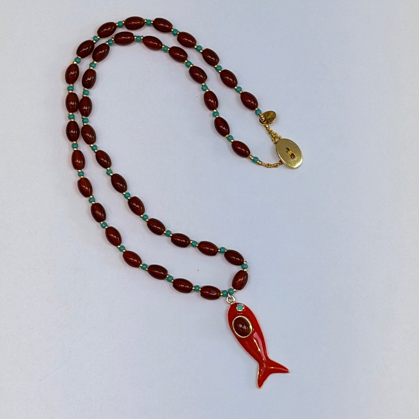 IZZY Beaded Fish Necklace
