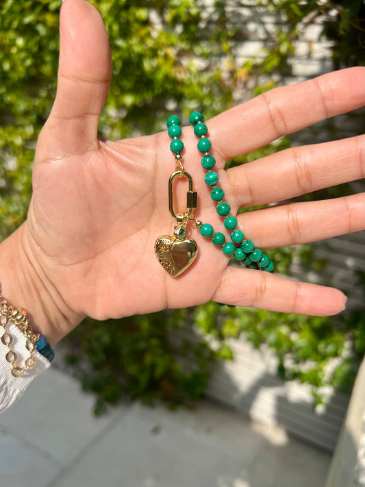 Kelly Malachite Gemstones Necklace
