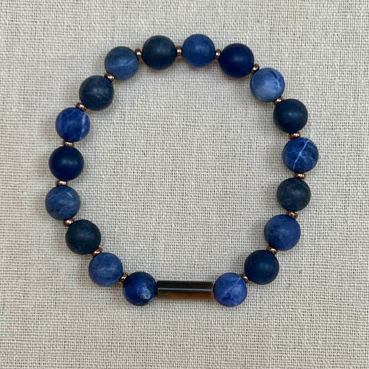 Wainscott Sodalite Bead Bracelet