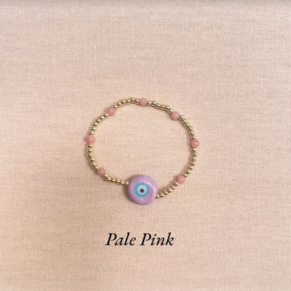 Eda Gold Bauble and Gemstone Evil Eye Bracelet