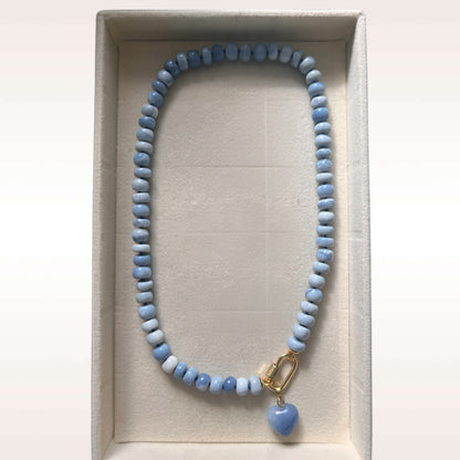 Ana-Maria Denim Blue Opal Necklace