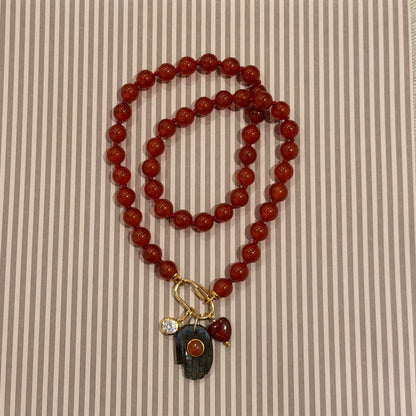Coco Carnelian (red) Necklace - Attraction & Motivation
