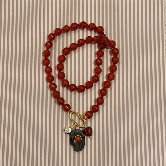 Coco Carnelian (red) Necklace - Attraction & Motivation