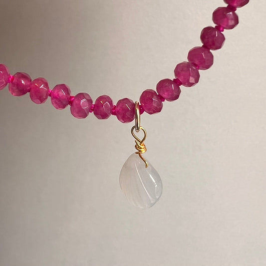 Special Edition: Pink Fluorite Gemstone Necklace