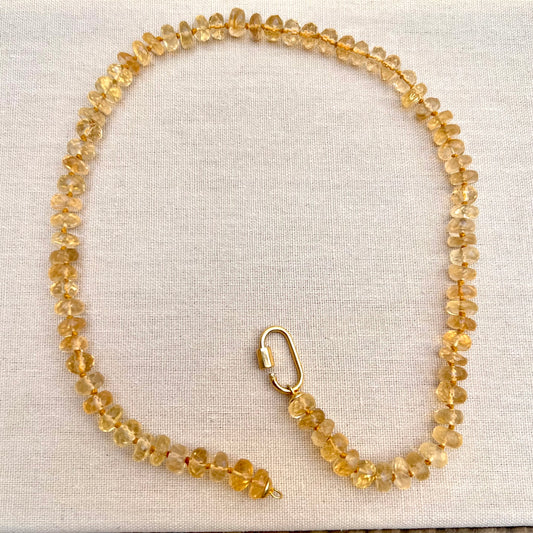 Chelito Citrine Gemstone Necklace
