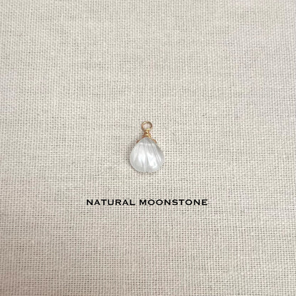 Gemstone Sea Shell Charms