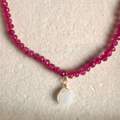 Special Edition: Pink Fluorite Gemstone Necklace