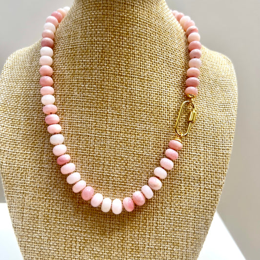 Ana-Maria Pale Pink Opal Necklace