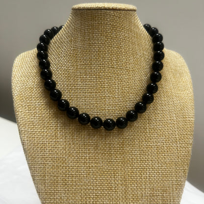 Coco Black Tourmaline Choker: Balance & Grounding