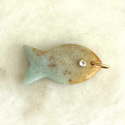 Jumbo Gemstone Fish Charms - Abundance