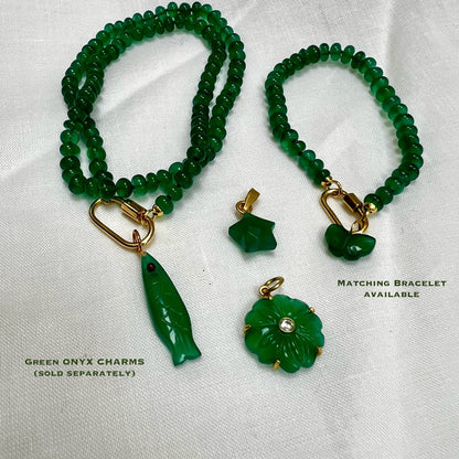 Ana-Maria Green Onyx Necklace - Confidence & Wellbeing