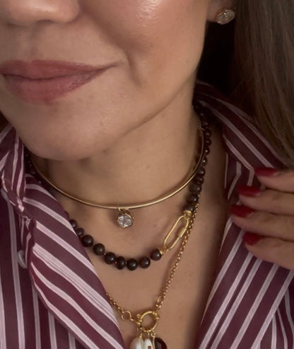 Coco Garnet Necklace: Courage & Confidence
