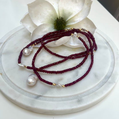 Precious Collection - Mary Elizabeth Ruby Necklace