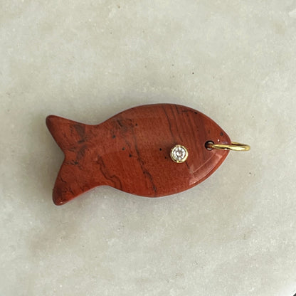 Jumbo Gemstone Fish Charms - Abundance