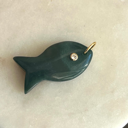 Jumbo Gemstone Fish Charms - Abundance