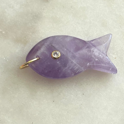 Jumbo Gemstone Fish Charms - Abundance