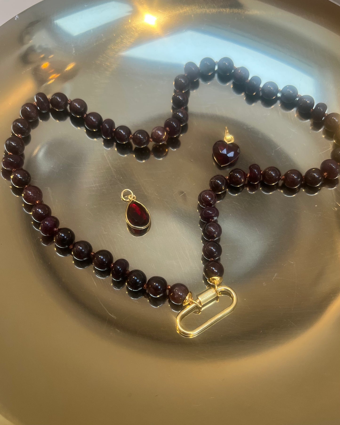 Coco Garnet Necklace: Courage & Confidence