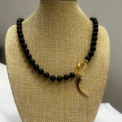 Coco Black Tourmaline Necklace:  Balance & Grounding