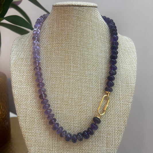 Ana-Maria Ombre Amethyst Necklace - Calm