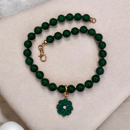 Coco Green Onyx Choker - Strength & Discipline