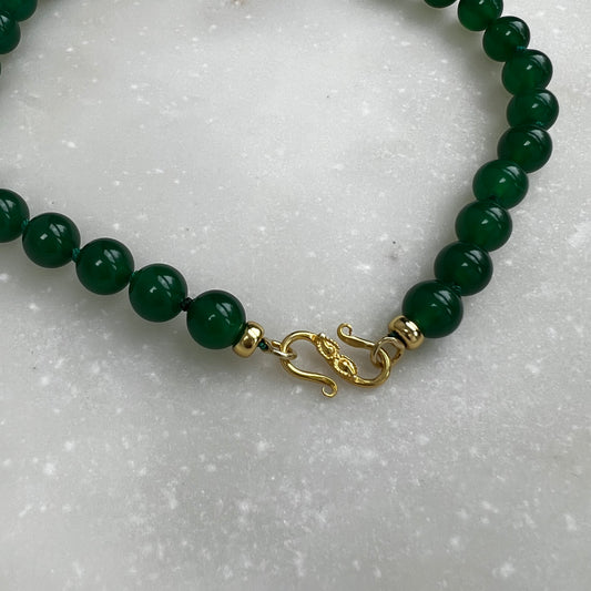 Jumbo Puffs Green Onyx - Strength & Discipline
