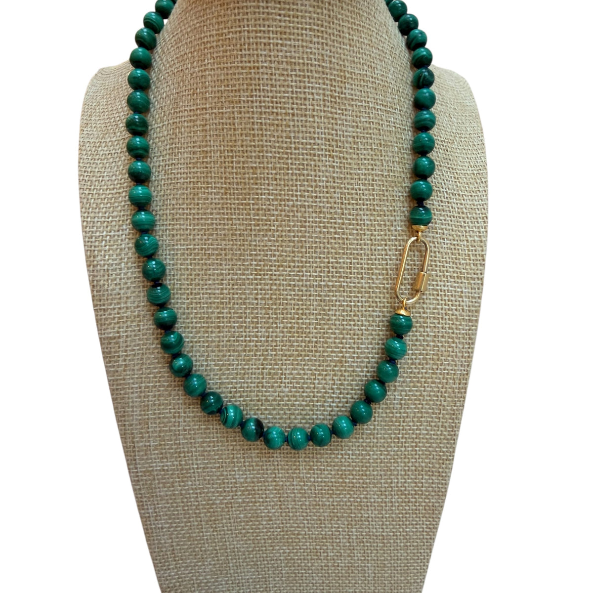 Ana María Malachite Beaded Necklace  - Transformation