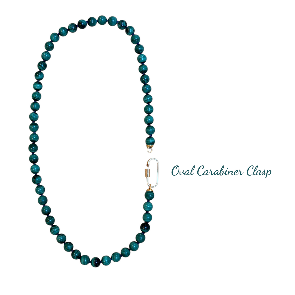 Ana María Malachite Beaded Necklace  - Transformation