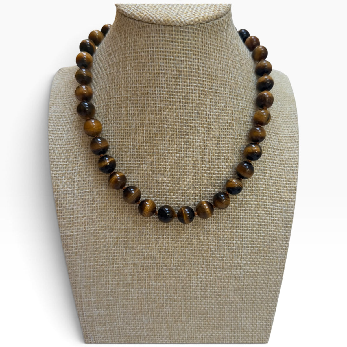 Tiger’s Eye Chunky Beaded Choker - Courage & Confidence