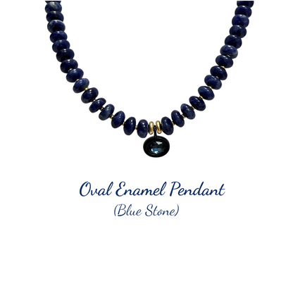 Aerin Necklace - Sodalite (Dark Blue) Pendant Necklace