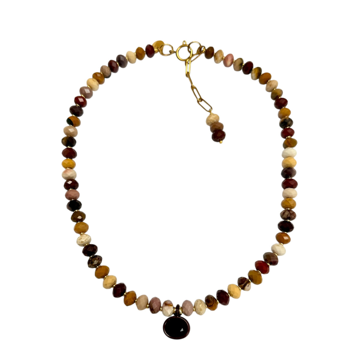 Aerin Necklace - Australian Jasper (Mookite) Pendant Necklace