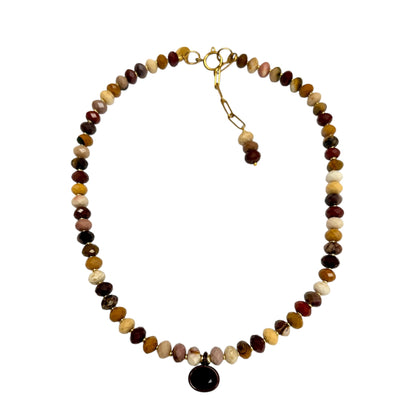 Aerin Necklace - Australian Jasper (Mookite) Pendant Necklace