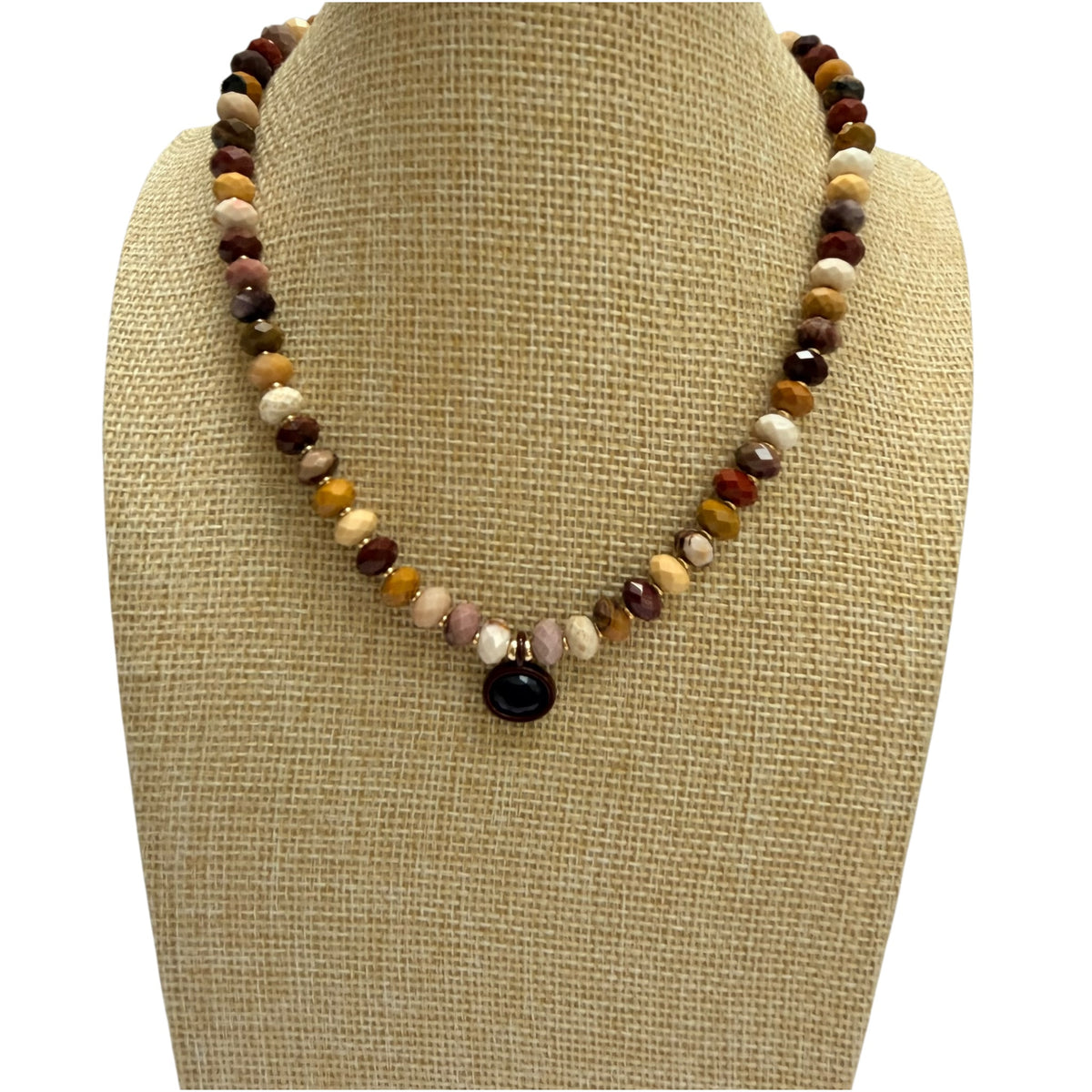 Aerin Necklace - Australian Jasper (Mookite) Pendant Necklace