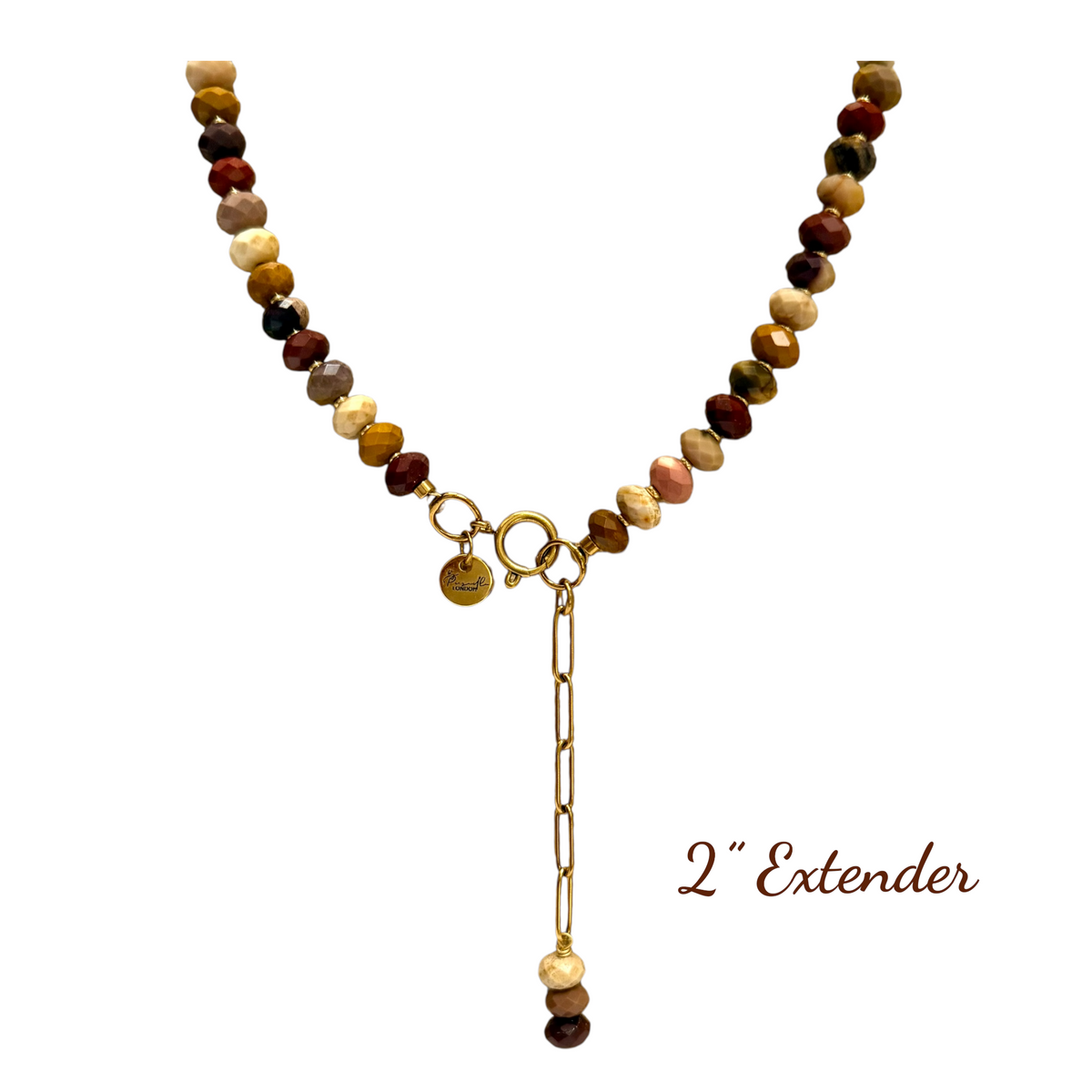 Aerin Necklace - Australian Jasper (Mookite) Pendant Necklace