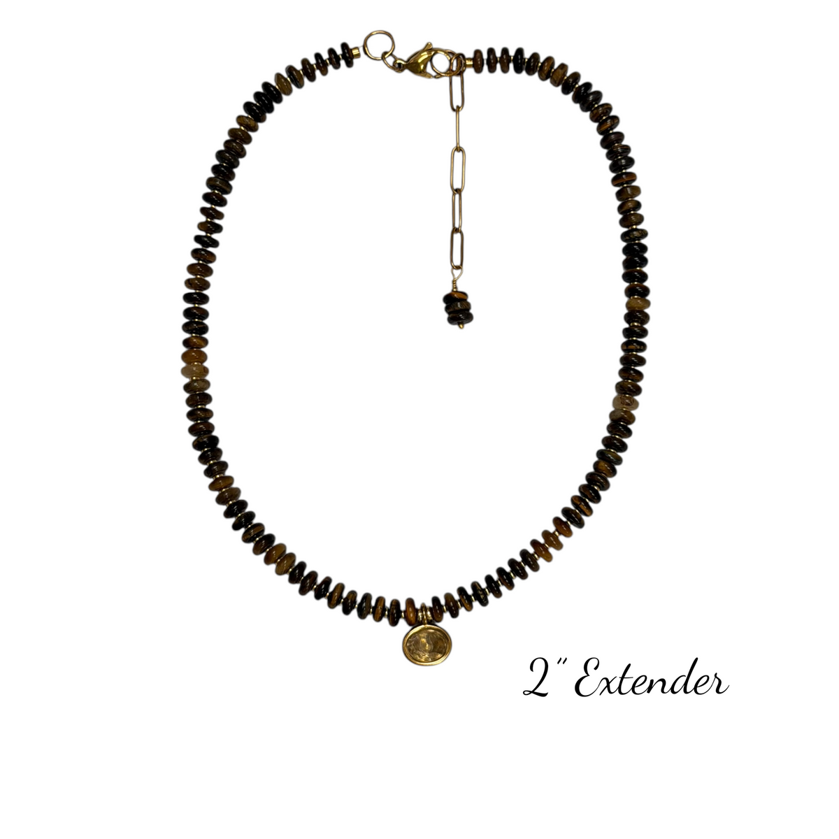 Aerin Necklace - Tiger’s Eye Pendant Necklace
