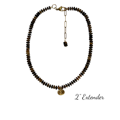 Aerin Necklace - Tiger’s Eye Pendant Necklace