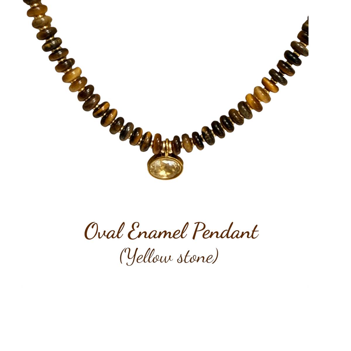 Aerin Necklace - Tiger’s Eye Pendant Necklace