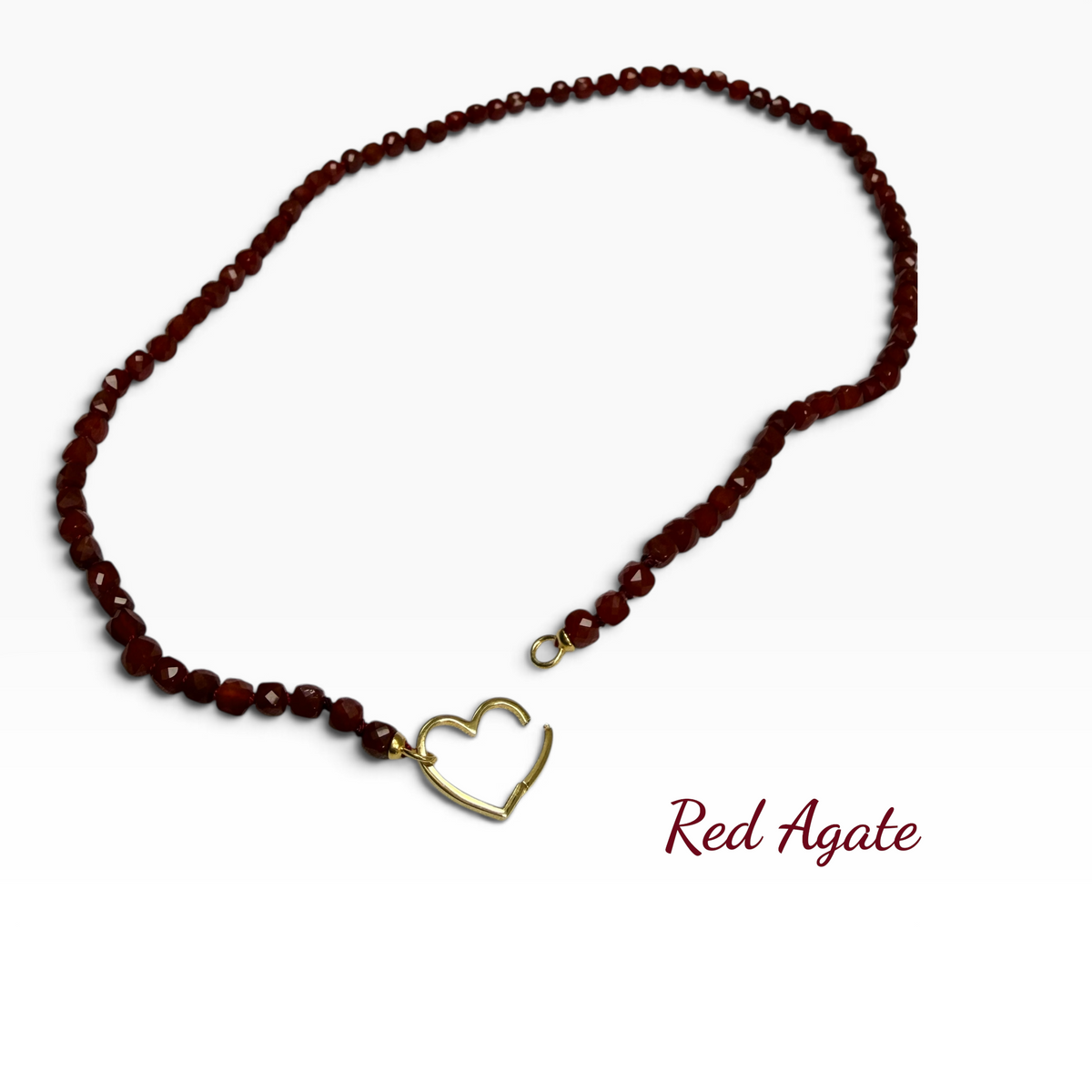 The Sweetie - Red Agate Necklace