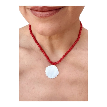MARISOL Beaded Shell Necklace