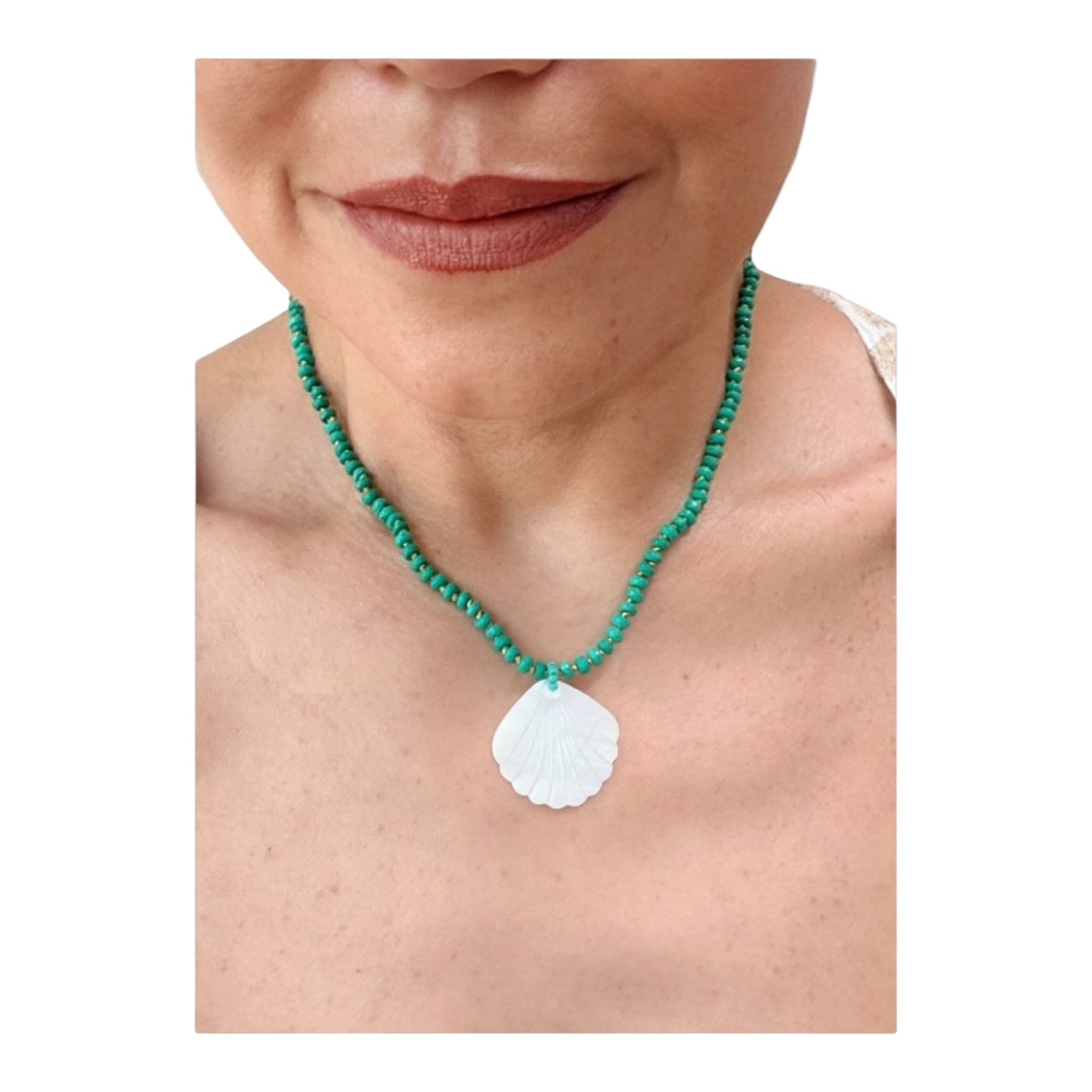 MARISOL Beaded Shell Necklace