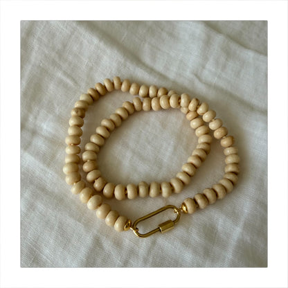 Ana-Maria Cream Jasper Necklace with Charms