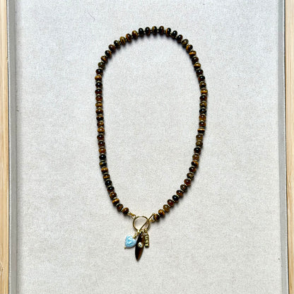 Tigers Eye Kelly Charm Necklace